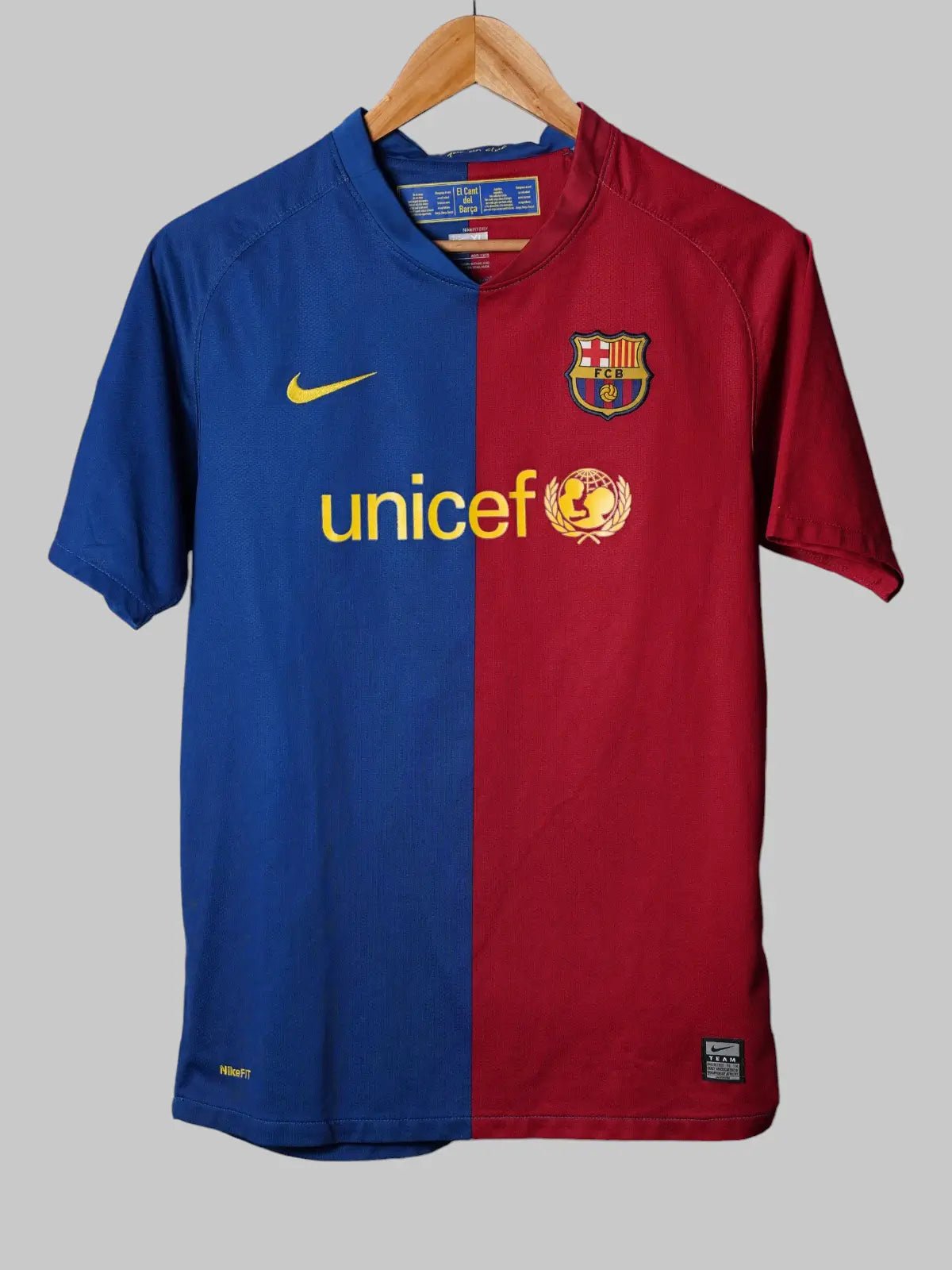 FC Barcelona Home Shirt 2008/9 (XL Niños)