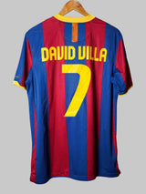 FC Barcelona Home Shirt 2010/11 David Villa 7 (L)