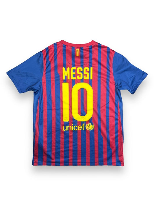 FC Barcelona Home Shirt 2011/12 Messi #10 - L Kids - 9/10