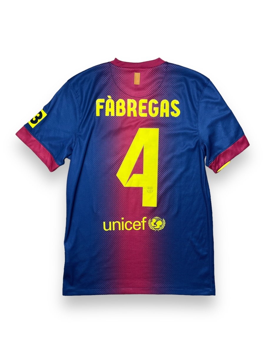 FC Barcelona Home Shirt 2012/13 Fabregas #4 - 9/10 - S