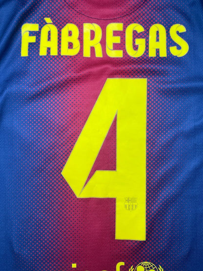 FC Barcelona Home Shirt 2012/13 Fabregas #4 - 9/10 - S