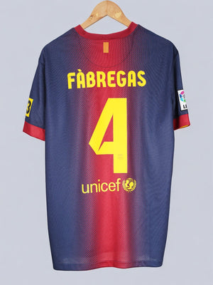 FC Barcelona Home Shirt 2012/13 Fabregas 4 (L)
