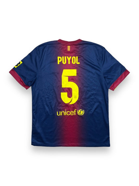 FC Barcelona Home Shirt 2012/13 Puyol #5 - 9/10 - L