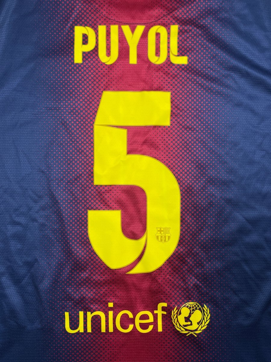 FC Barcelona Home Shirt 2012/13 Puyol #5 - 9/10 - L