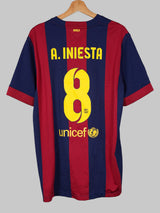 FC Barcelona Home Shirt 2014/15 A.Iniesta 8 (XL)