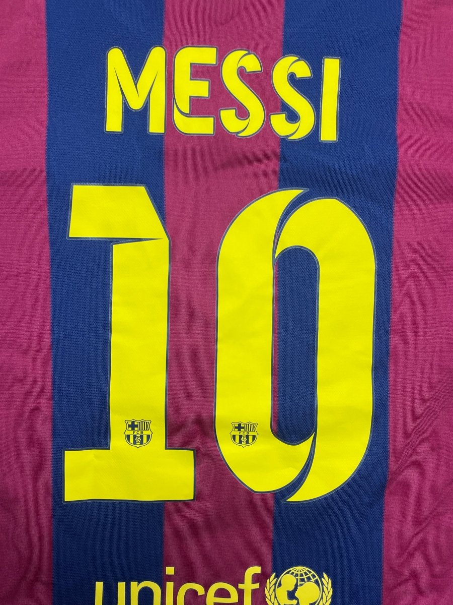 FC Barcelona Home Shirt 2014/15 Messi #10 - 10/10 - XL Kids