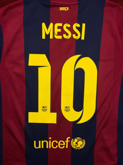 FC Barcelona Home Shirt 2014/15 Messi #10 - 9/10 - L