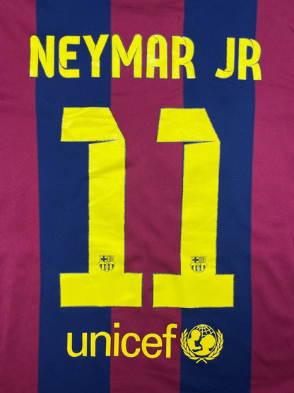 FC Barcelona Home Shirt 2014/15 Neymar #11 - 9/10 - L