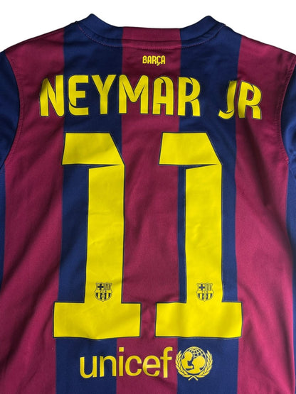 FC Barcelona Home Shirt 2014/15 Neymar JR #11 - 9/10 - L kids