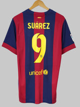 FC Barcelona Home Shirt 2014/15 Suarez 9 (L)