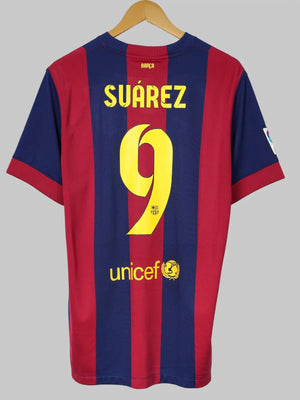 FC Barcelona Home Shirt 2014/15 Suarez 9 (L)