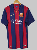 FC Barcelona Home Shirt 2014/15 Suarez 9 (L)