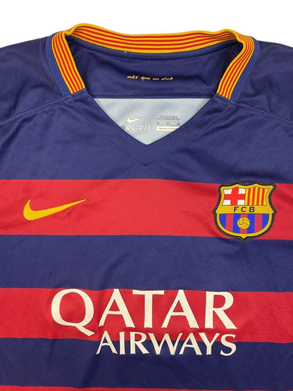 FC Barcelona Home Shirt 2015/16 - 9/10 - XL