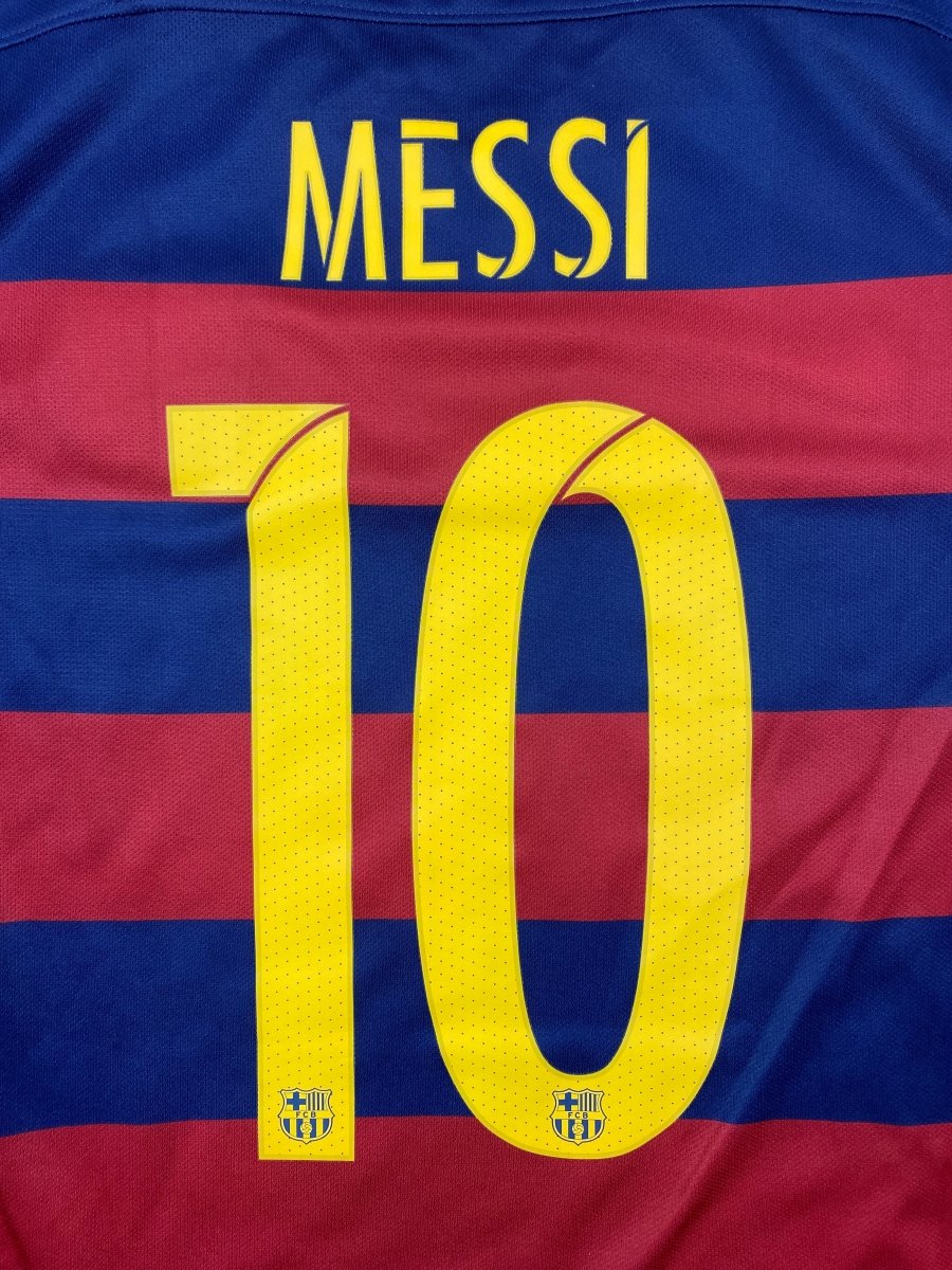 FC Barcelona Home Shirt 2015/16 Messi #10 - 10/10 - M