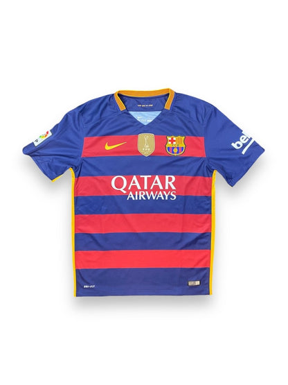 FC Barcelona Home Shirt 2015/16 Messi #10 - 10/10 - M