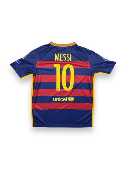 FC Barcelona Home Shirt 2015/16 Messi #10 - 9/10 - XL Kids