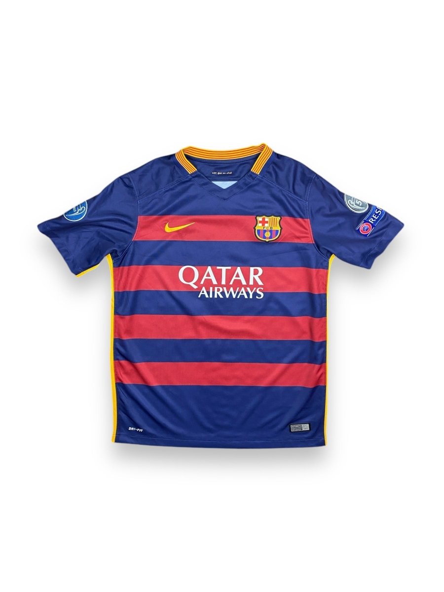 FC Barcelona Home Shirt 2015/16 Messi #10 - 9/10 - XL Kids