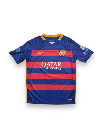 FC Barcelona Home Shirt 2015/16 Messi #10 - 9/10 - XL Kids