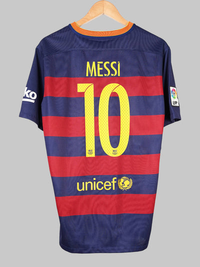 FC Barcelona Home Shirt 2015/16 Messi 10 (L)