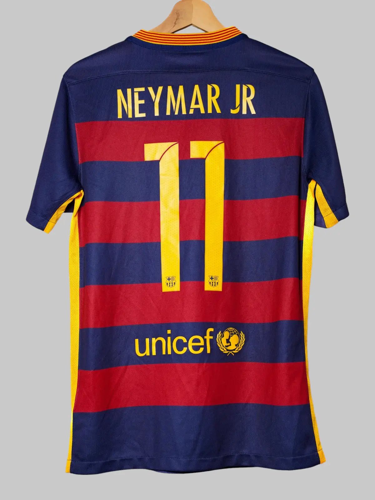 FC Barcelona Neymar Jr 11 15/16 正規品 2015/16 Barcelona Neymar Jr #11 Home Shirt (S) Nike | First11