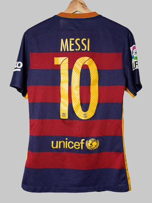 FC Barcelona Home Shirt 2015/16 Spieler Ausgabe Messi 10 (S)