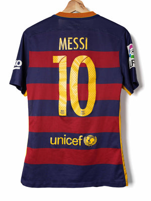 FC Barcelona Home Shirt 2015/16 Player Issue Messi 10 (S)