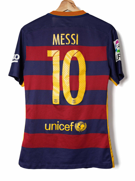 FC Barcelona Home Shirt 2015/16 Player Issue Messi 10 (S)