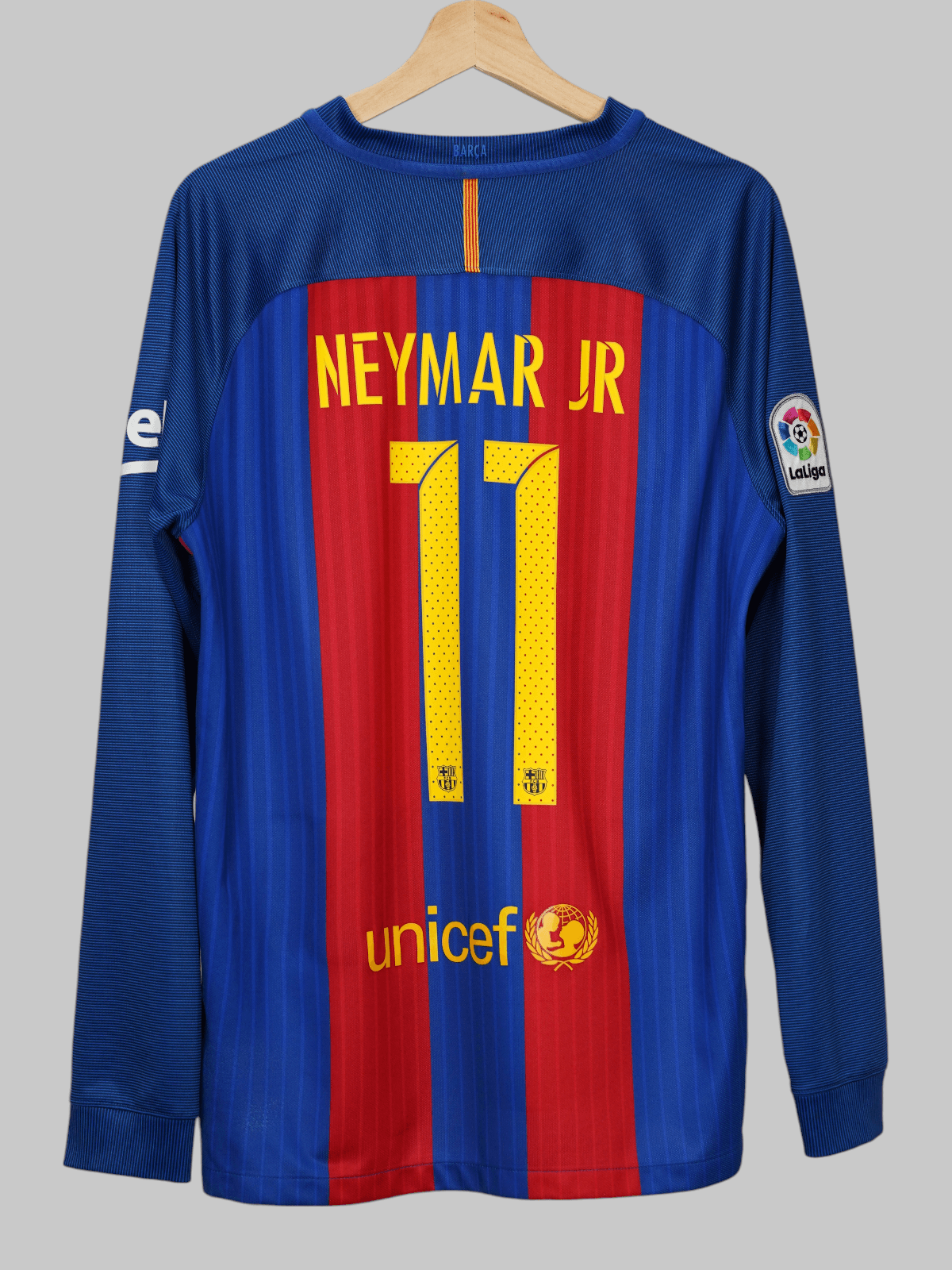 FC Barcelona Home Shirt 2016/17 L/S Neymar Jr 11 (L)