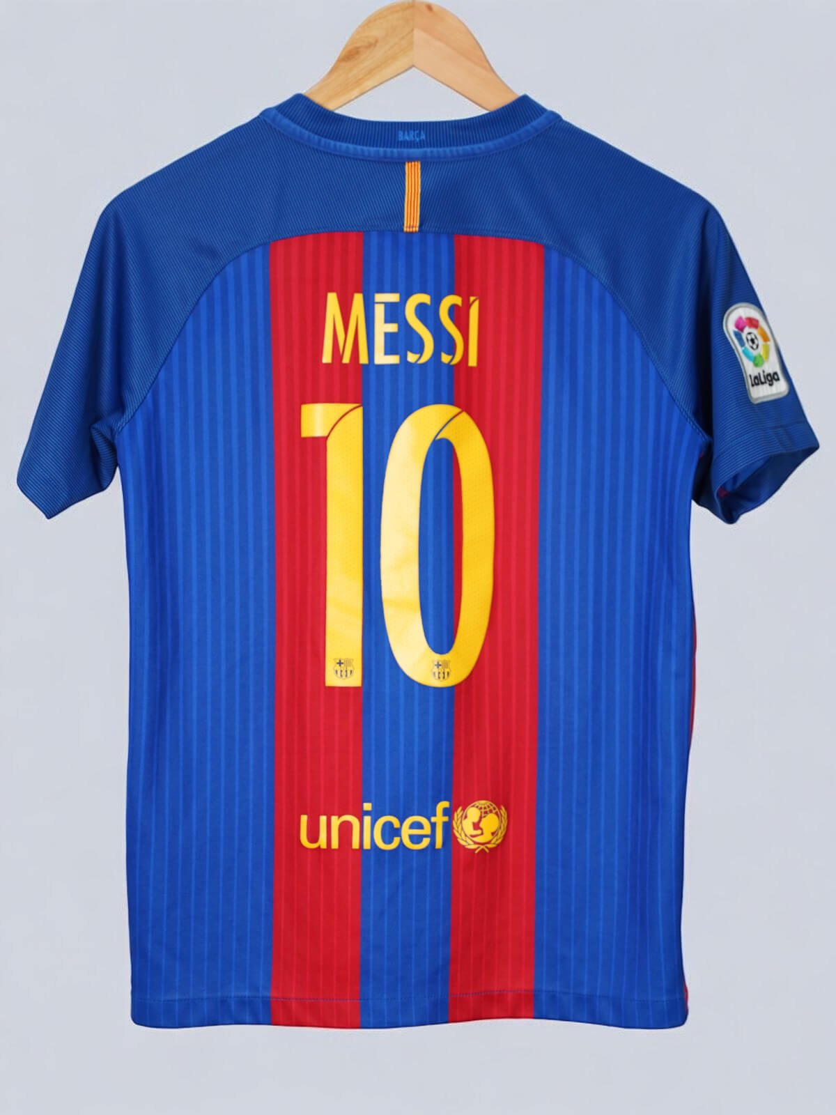 2016/17 Barcelona Messi #10 Home Shirt (XL Kids) Nike