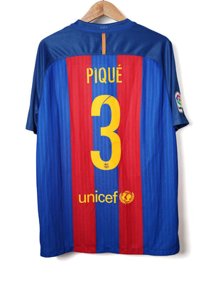 FC Barcelona Home Shirt 2016/17 Pique 3 (XL)