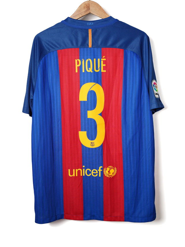 FC Barcelona Home Shirt 2016/17 Pique 3 (XL)