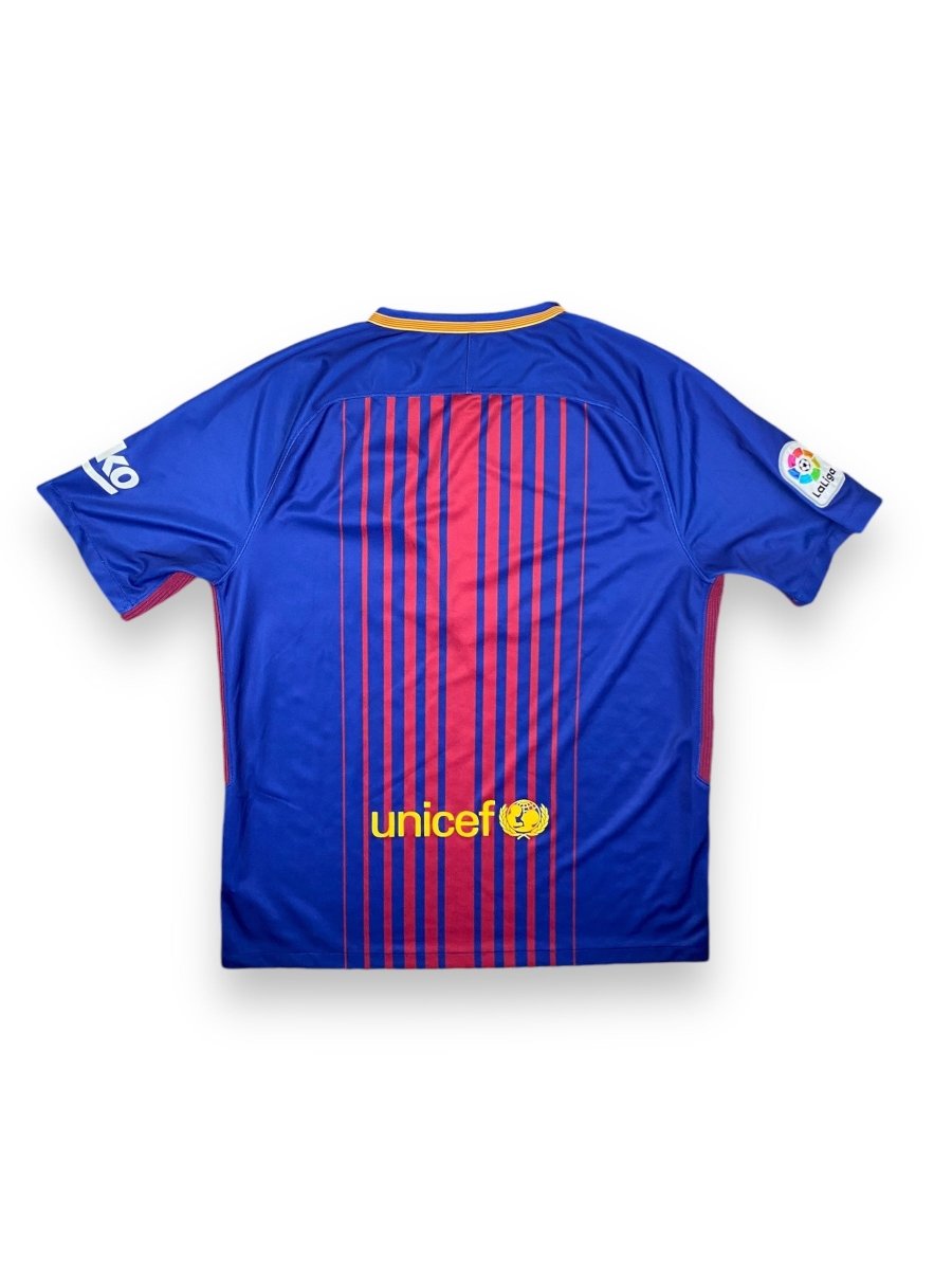 FC Barcelona Home Shirt 2017/18 - 9/10 - L