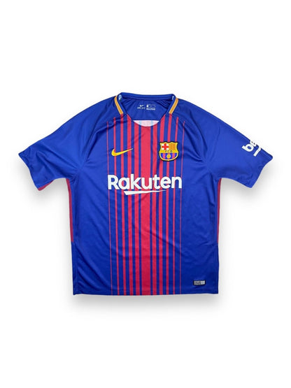 FC Barcelona Home Shirt 2017/18 - 9/10 - L