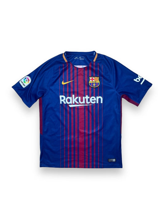 FC Barcelona Home Shirt 2017/18 - 9/10 - M