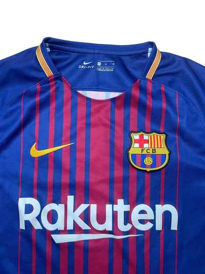 FC Barcelona Home Shirt 2017/18 - 9/10 - M