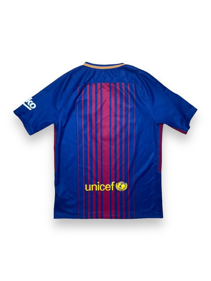 FC Barcelona Home Shirt 2017/18 - 9/10 - M