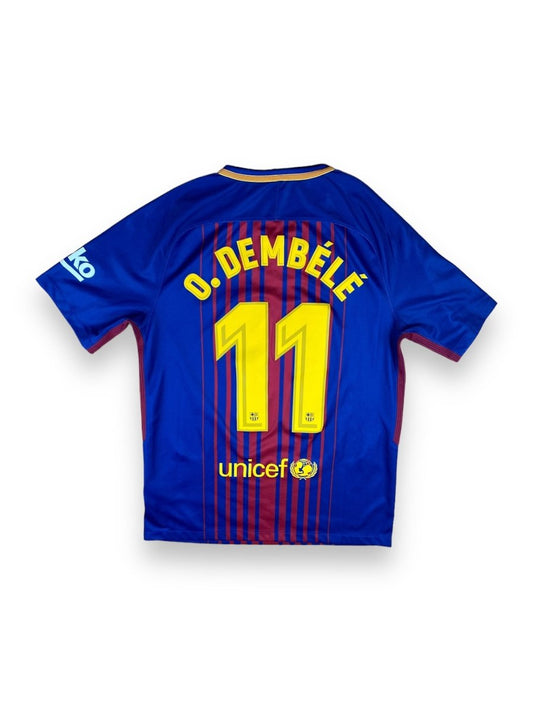 FC Barcelona Home Shirt 2017/18 Dembele #11 - 9/10 - M