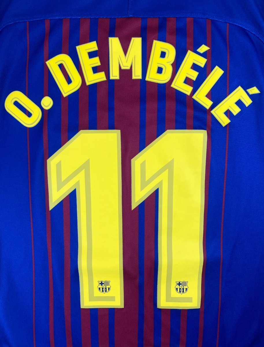 FC Barcelona Home Shirt 2017/18 Dembele #11 - 9/10 - M