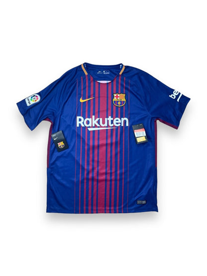 FC Barcelona Home Shirt 2017/18 Iniesta #8 BNWT - 10/10 - L