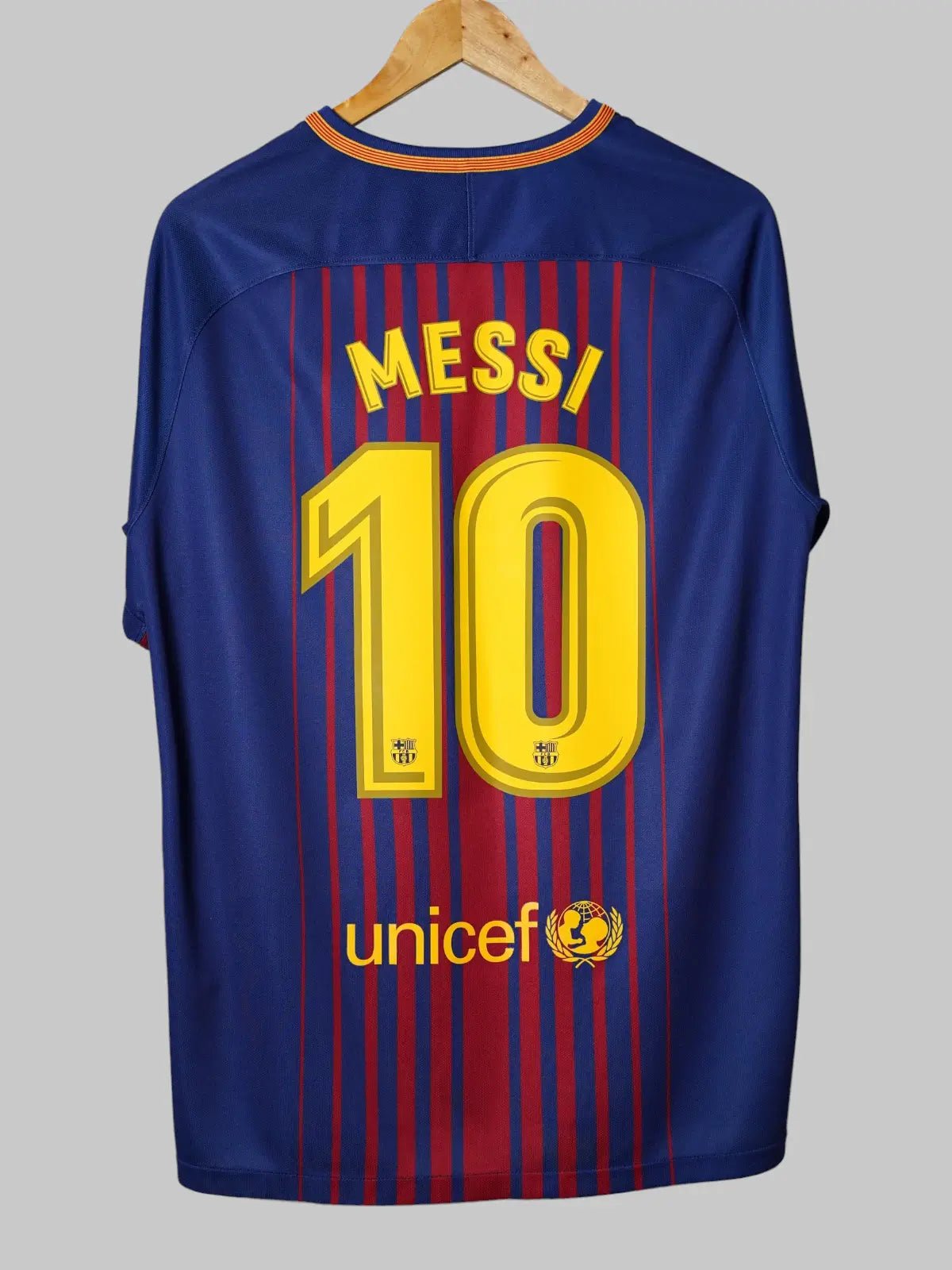 FC Barcelona Home Shirt 2017/18 Messi 10 (L)
