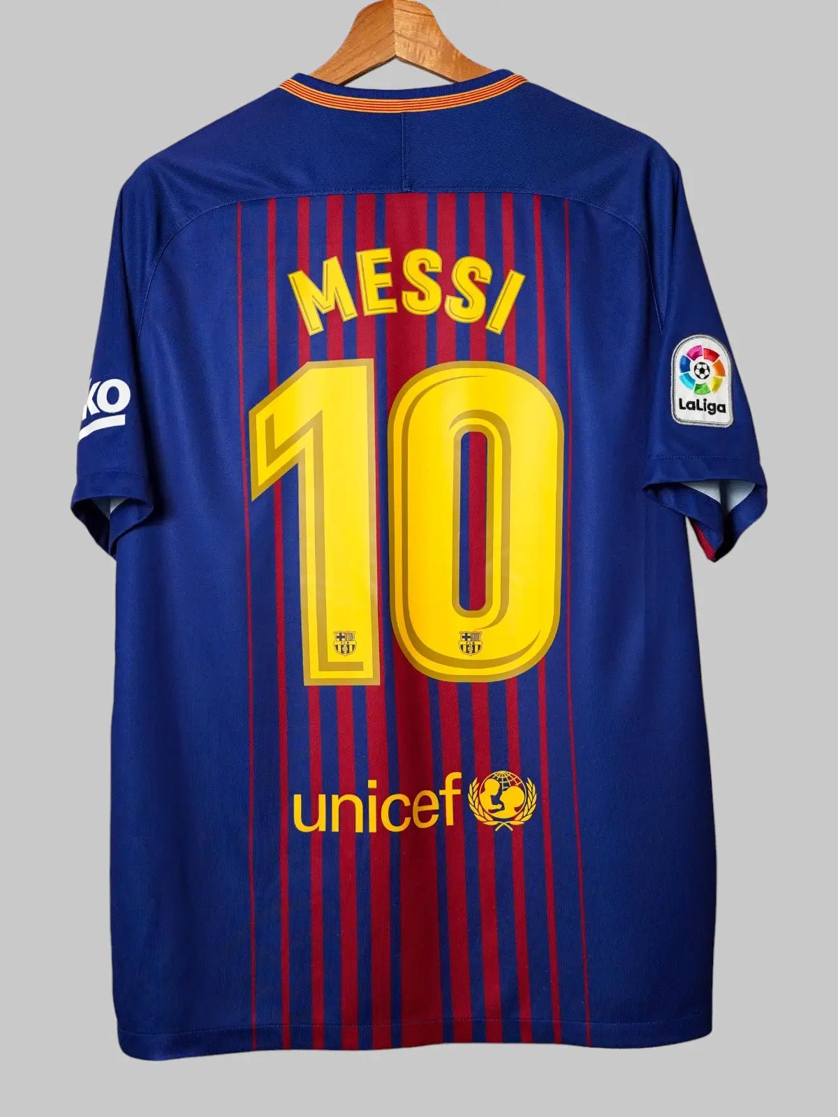 FC Barcelona Home Shirt 2017/18 Messi 10 (L)
