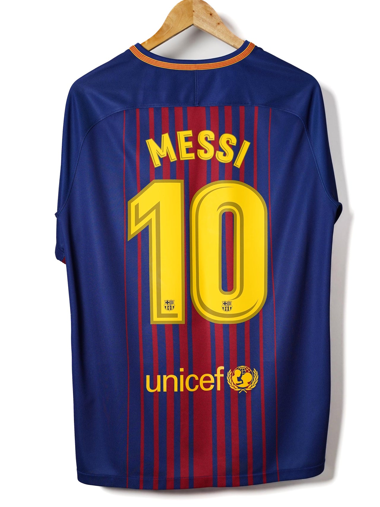 FC Barcelona Home Shirt 2017/18 Messi 10 (L)