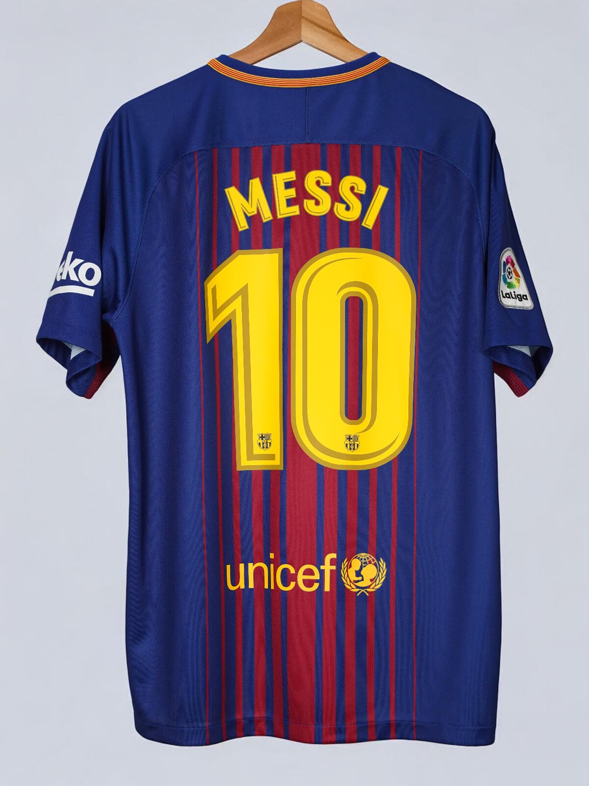 FC Barcelona Home Shirt 2017/18 Messi 10 (L)