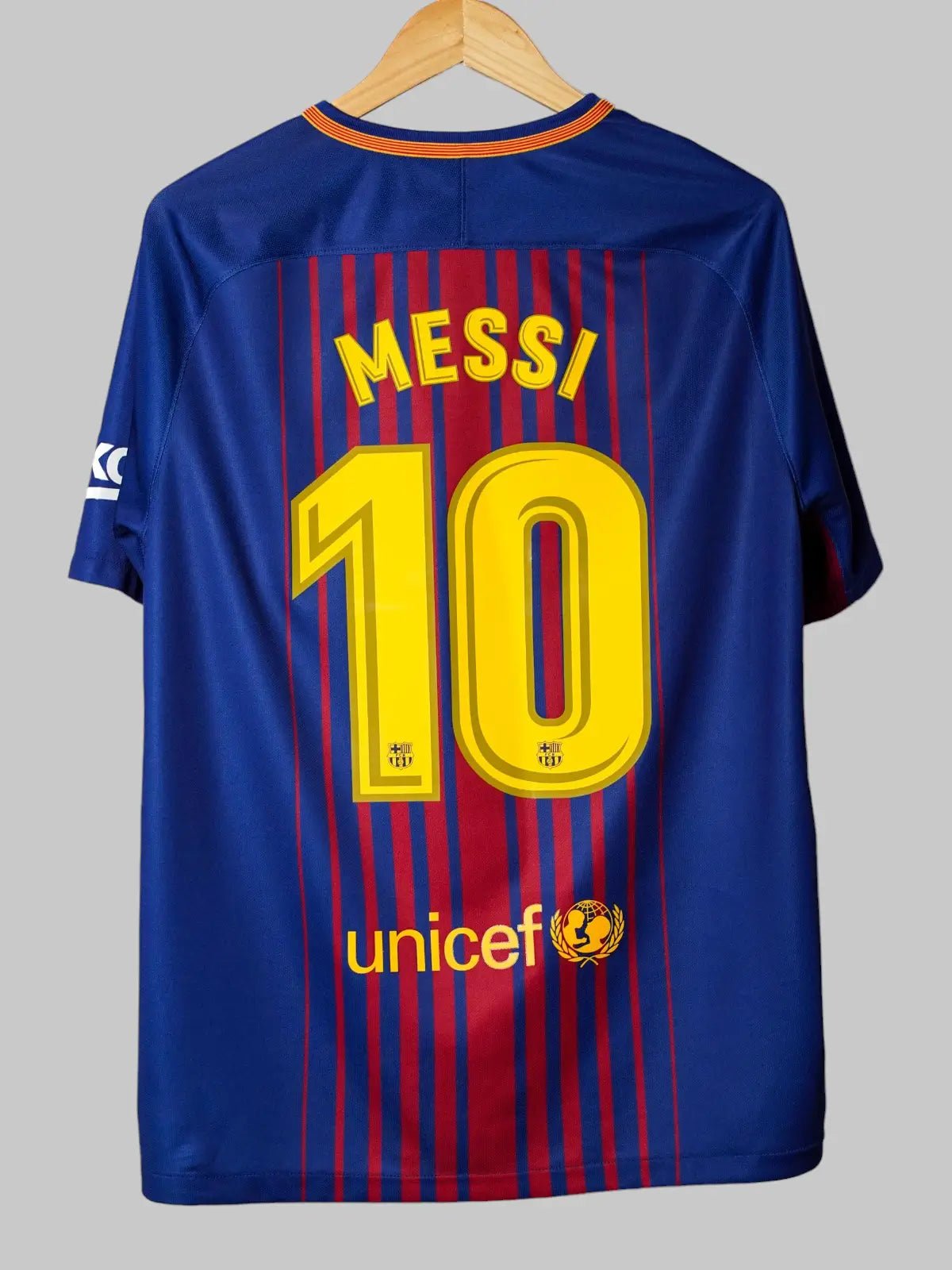 FC Barcelona Home Shirt 2017/18 Messi 10 (L)