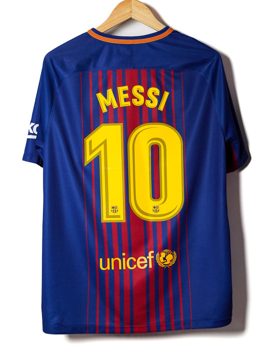 FC Barcelona Home Shirt 2017/18 Messi #10 (L)