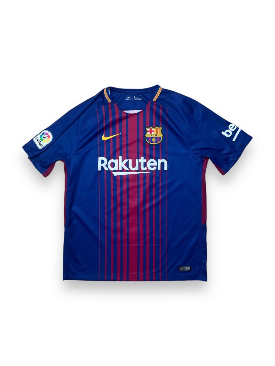 FC Barcelona Home Shirt 2017/18 Rakitic #4 - 10/10 - L