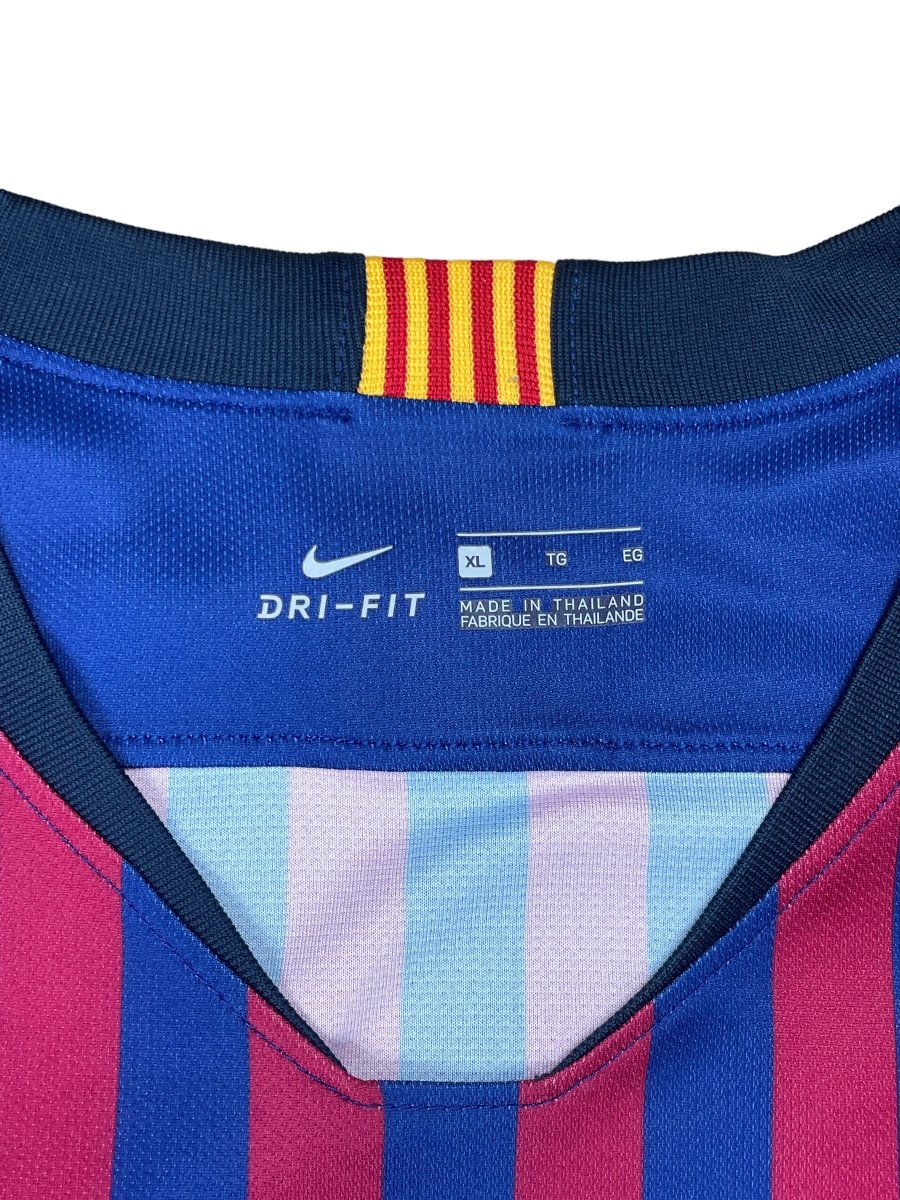 FC Barcelona Home Shirt 2018/19 - 9/10 - XL