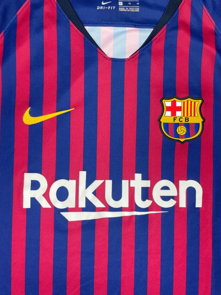 FC Barcelona Home Shirt 2018/19 - 9/10 - XL