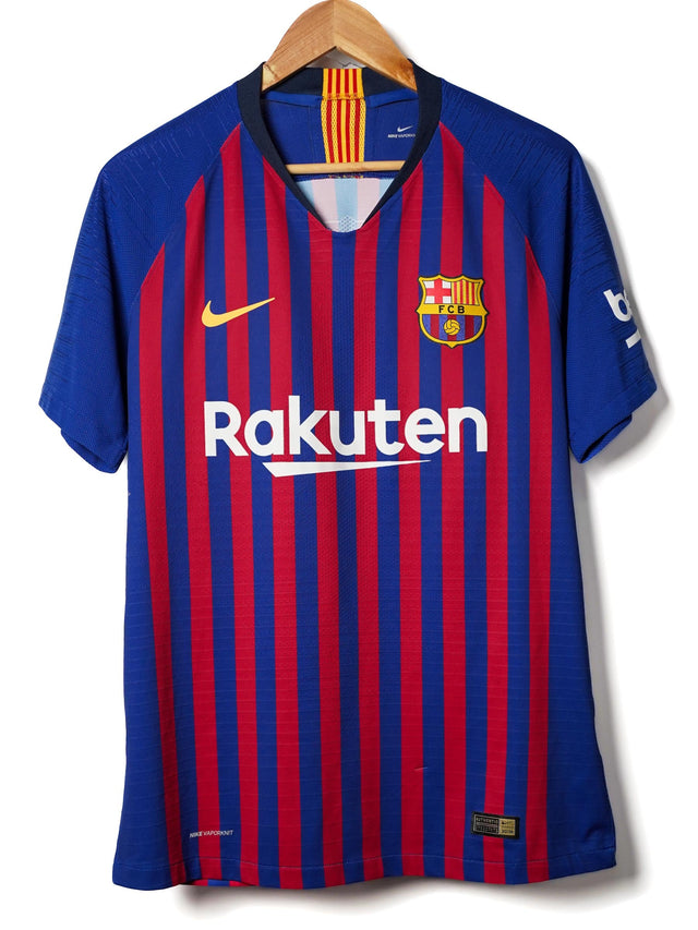 FC Barcelona Home Shirt 2018/19 Messi 10 Player Issue (M)