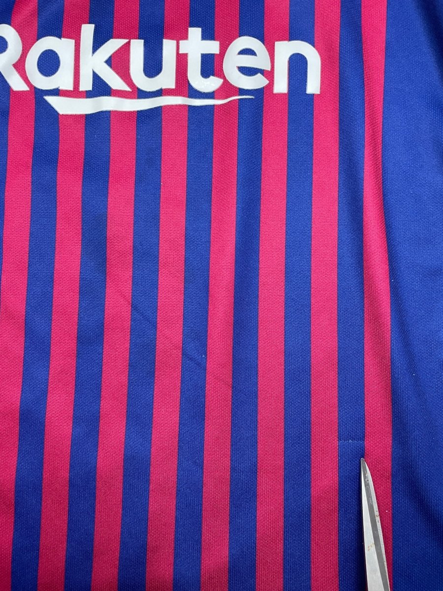 FC Barcelona Home Shirt 2018/19 Rakitic #4 - 9/10 - L Kids